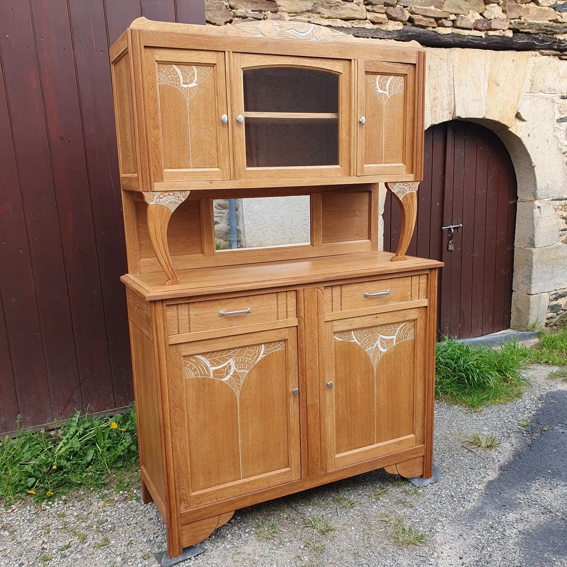 buffet chêne restauré