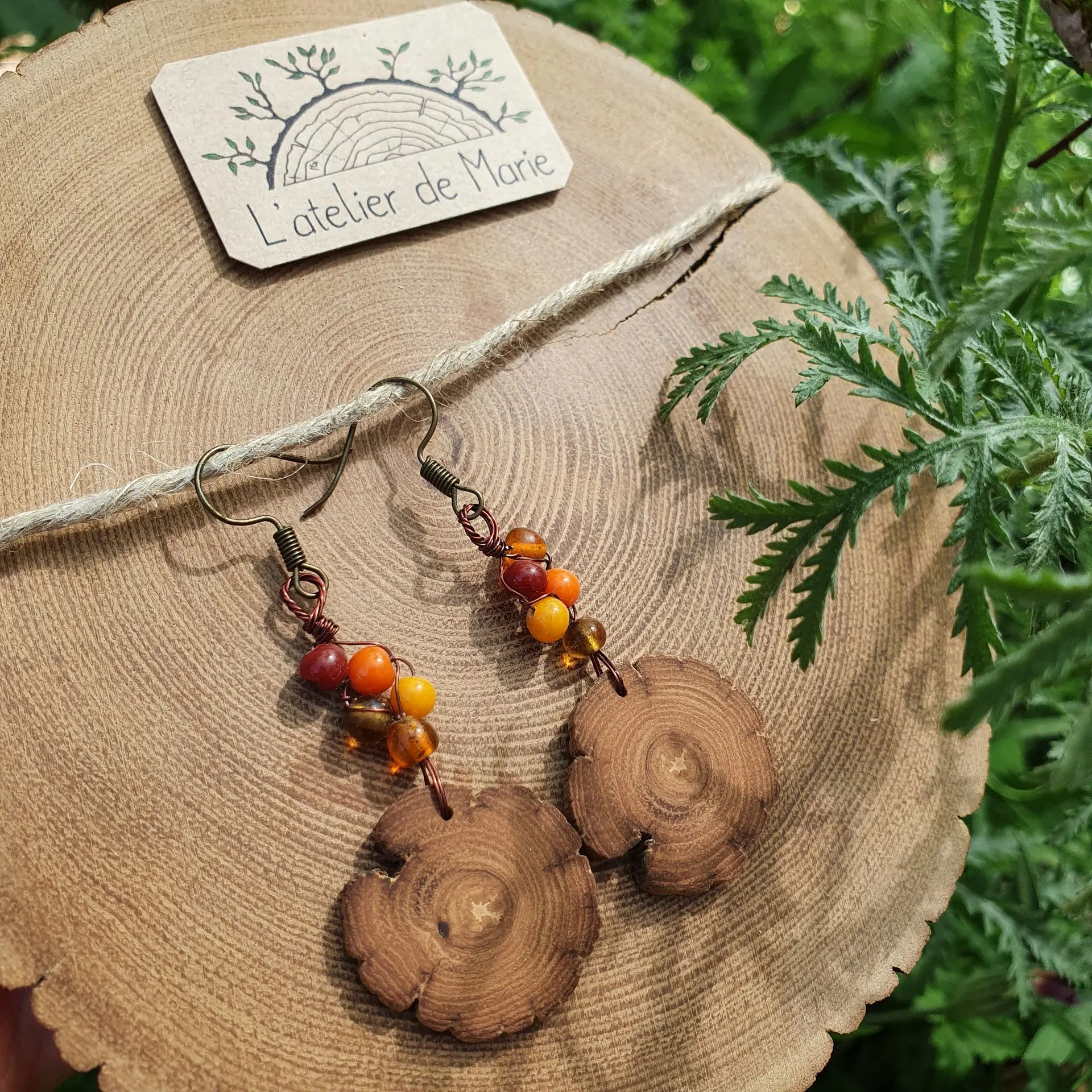 Boucles d'oreilles petites branches