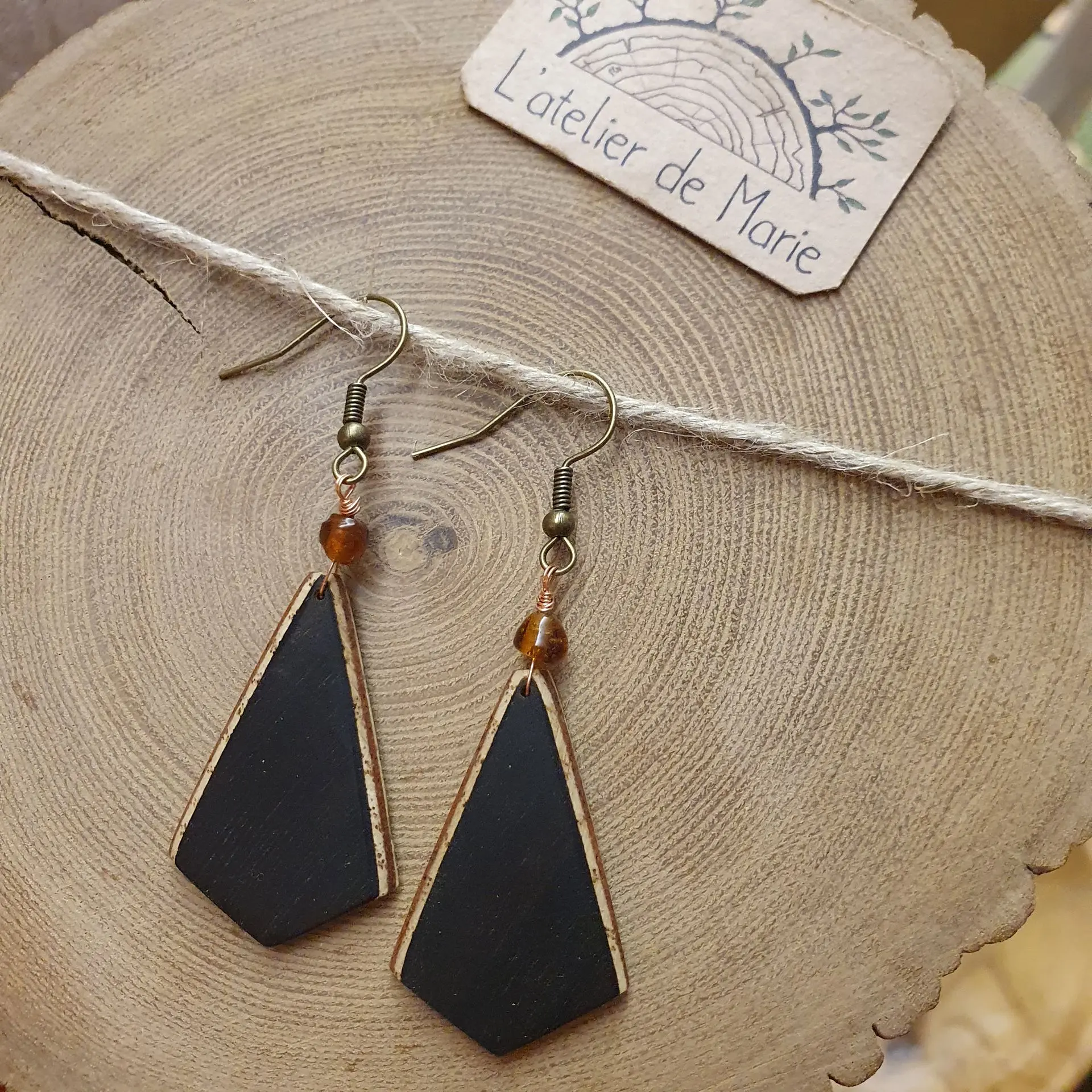 Boucles d'oreilles placage simple