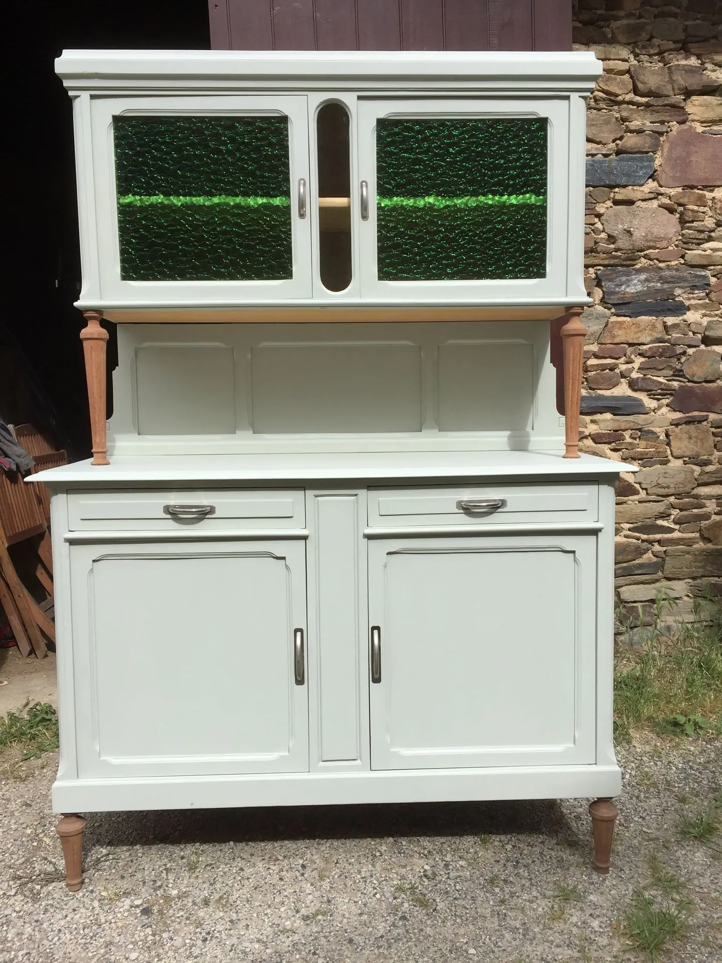 buffet 2 corps restauré et peint